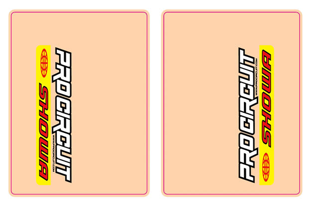 Pro Circuit Showa Fork Stickers Suspension Decals Set (9x6.5) - Foto 9