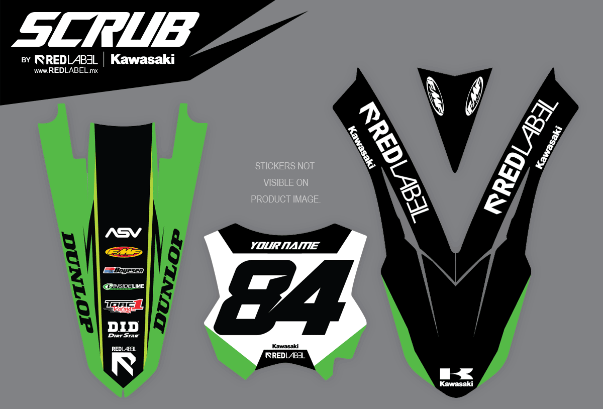 SCRUB KAWASAKI - GREEN FLO GREEN