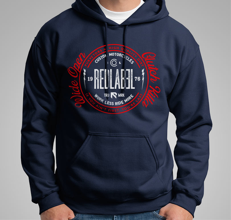 Vintage Hoodie - Red