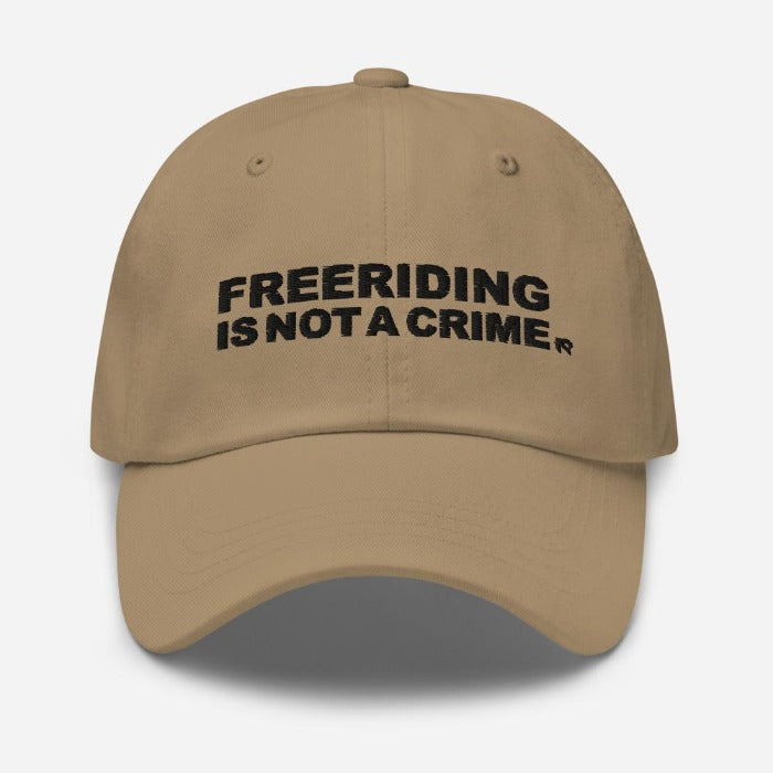 FREERIDING IS NOT A CRIME - Light Dad hat