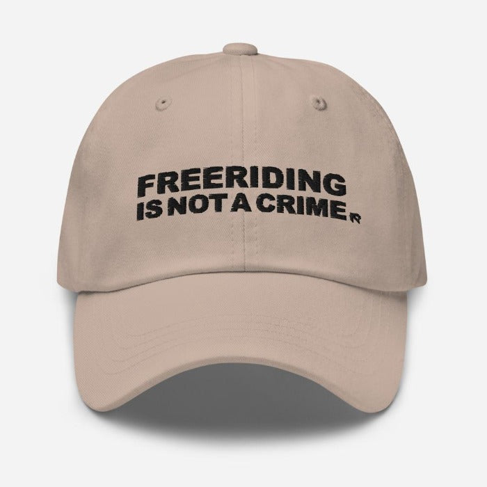 FREERIDING IS NOT A CRIME - Light Dad hat